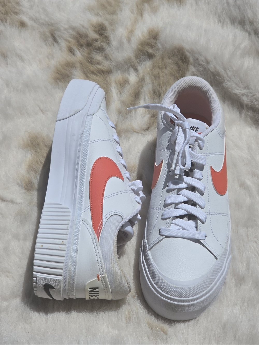 2022 Nike Womens Court Legacy Lift 'White Leopard' SIZE 9 US